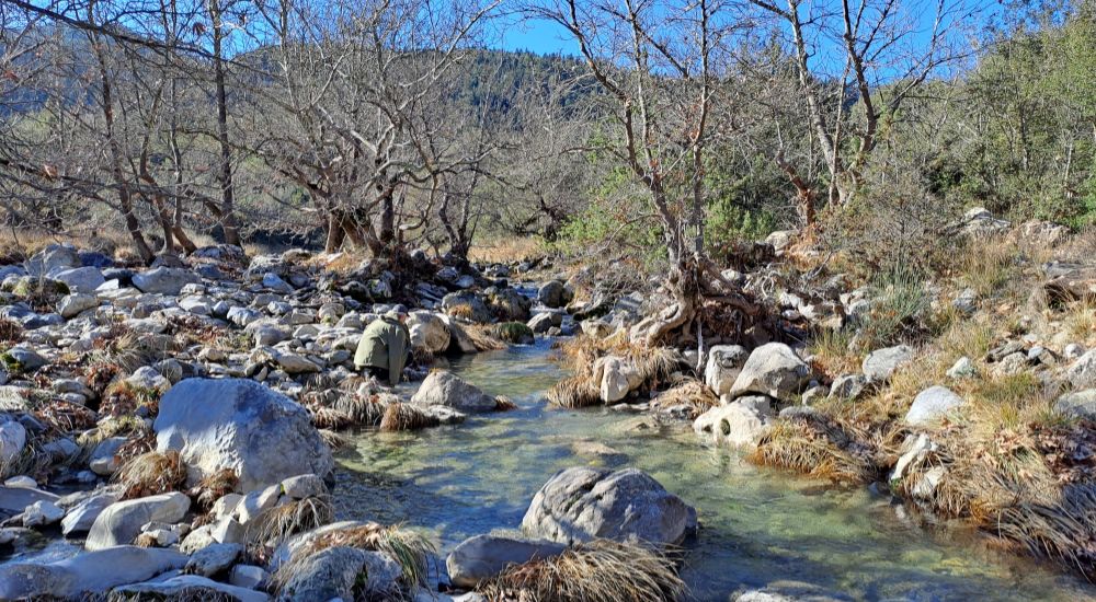 The beautiful Mylaontas river in Menal Trail