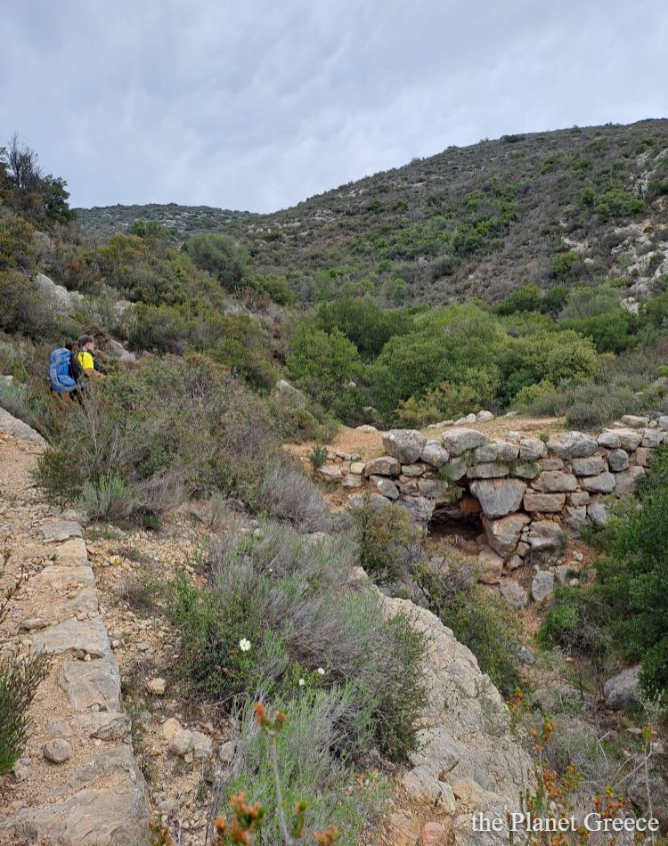 A Mycenaean bridge in the Peloponnese Greece.