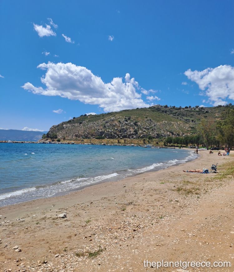 Karathona to Arvanitia hiking trail along Nafplio coast.