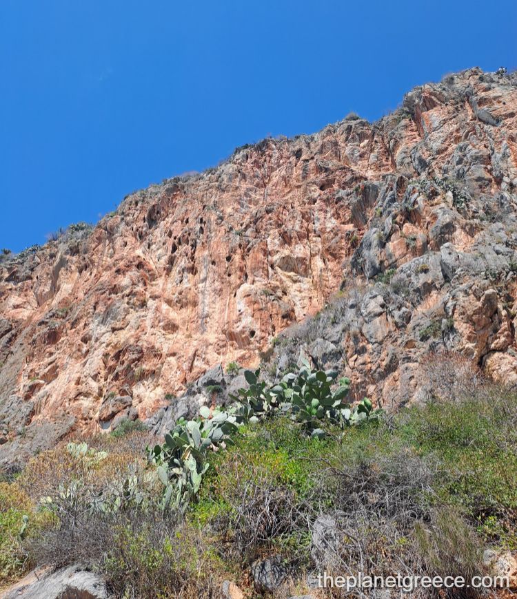 Karathona to Arvanitia hiking trail along Nafplio coast.